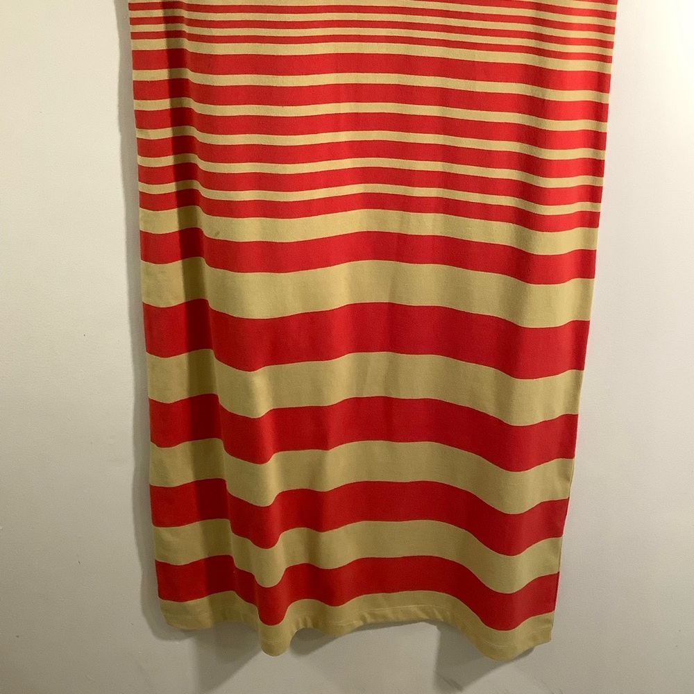 Marni X Uniqlo Striped Short Sleeve Midi Dress - Picture 4 of 7